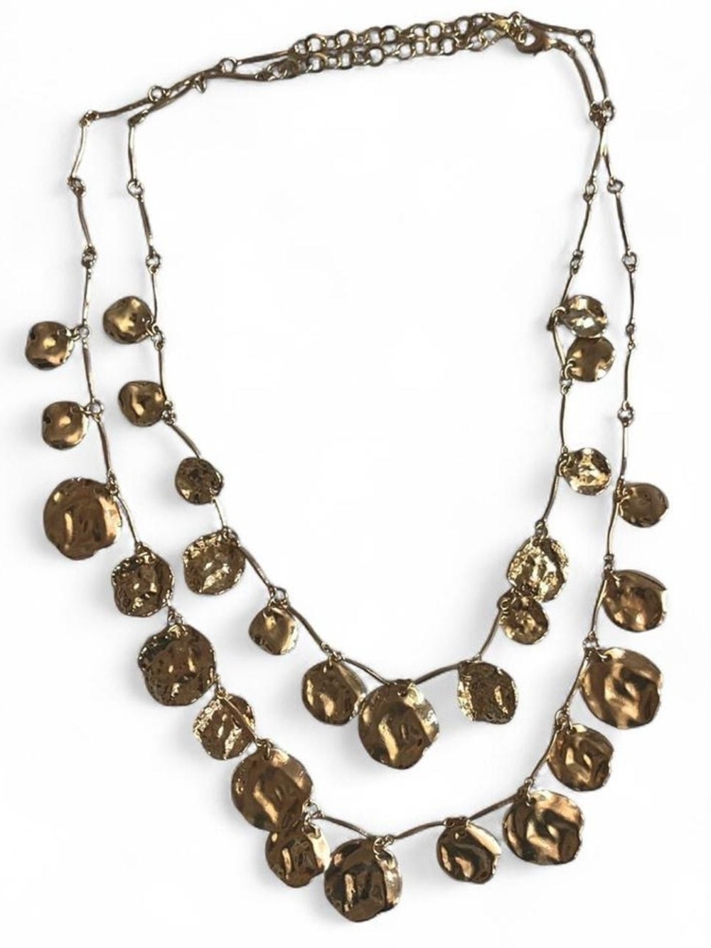 Two Gold Statement Necklaces - Picture 2 of 5
